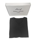 MH MANCY HWANG T-shirts, Women's Slim-Fit Short-Sleeve V-Neck T-Shirt, Black